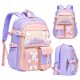  Ученическа раница с много отделения Lukoss Shades of purple