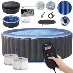   Джакузи - Надуваем кръгъл басейн с хидромасаж MSpa 1120л
