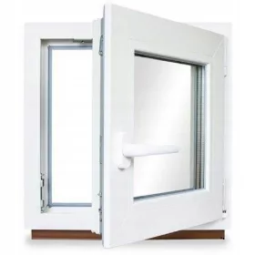   PVC ДОГРАМА RU дясна 1200x800 / 120x80 БЯЛА, ОТ РЪКА