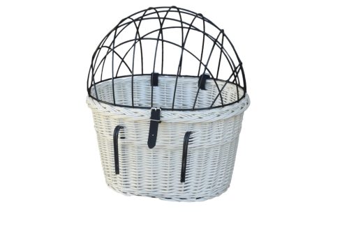  Кошница за велосипед Wiklinowe Cuda, бяла, размер XL