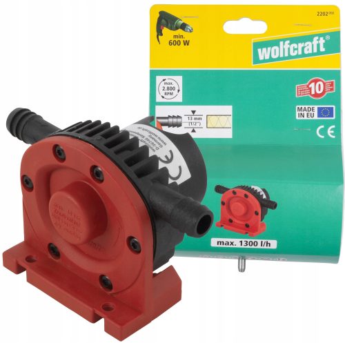  Помпа Wolfcraft 600 W 1001 - 1600 л/ч