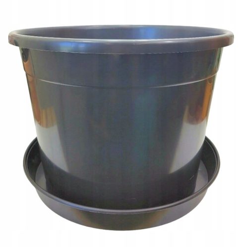  Саксия DonKwiat 42 см x 42 x 30 см диаметър 42 см пластмаса черна
