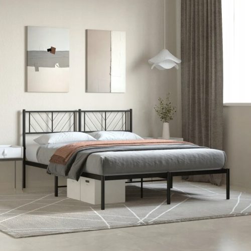  VidaXL 372180 метално легло 140x200 черно