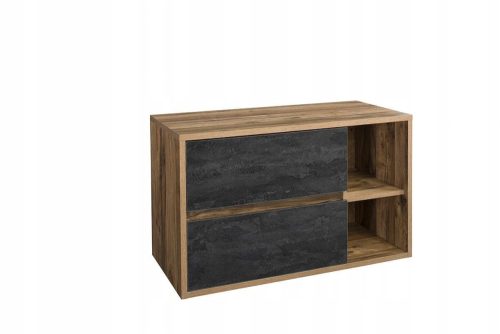  Comad Hampton Concrete 824 шкаф 100x60x46 см кафяво-черен