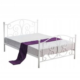   Халмар Панама метално двойно легло 120х200 бяло