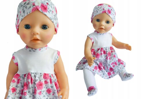  Комплект: рокля, лента за глава и чорапогащник | Baby Born 43см