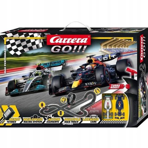  CARRERA GO!! МАКСИМАЛНА ИЗПЪЛНИТЕЛНОСТ 6,3 М СЪБЕЗОПАСНА ПИСТА