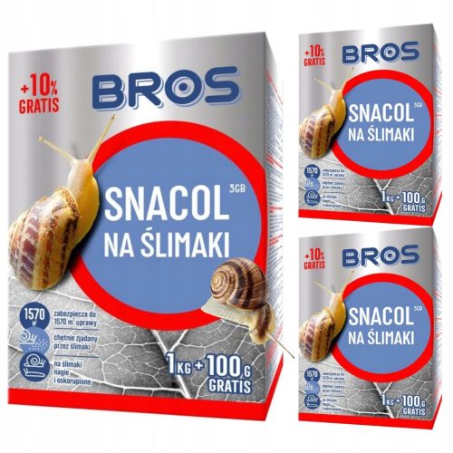 Препарат за растителна защита - Bros Snacol репелент за охлюви 1,1 кг