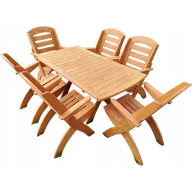   Градински стол - Комплект градински мебели Stolldrew, 7 части.