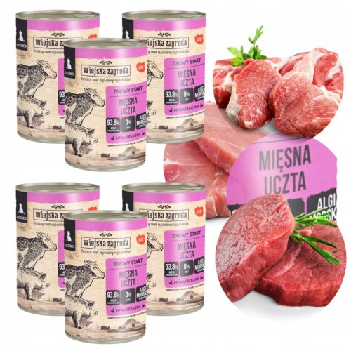 Wiejska Zagroda meat feast мокра храна за кученца 400гр