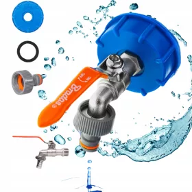    КОМПЛЕКТ FAP ЗА РЕЗЕРВОАР 1000 КРАН ЗА МАРКУЧ MAUZER 1/2 УПЛЪТНЕНИЕ НА НИПЛ