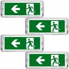   LED аварийно осветително тяло EXIT Turn left 4 бр