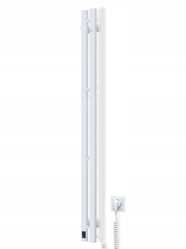 Електрически радиатор за баня Navin 200 W 90 х 1500 мм бял