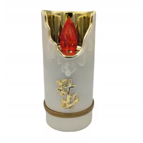   Електрическа лампа с червен пламък за паметници