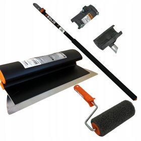   ТВЪРДА ШПАТУЛА НОЖ ЛИКАТОР ЗА ПЪТИЩА 80см ТЕЛЕСКОПИЧНА ЩАКА АДАПТЕР РОЛЕР ФЛОТЕР