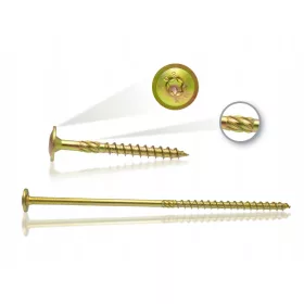   Дърводелски винтове за дърво 6х120 пластина с подмиваща глава TORX (100 бр.)