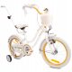  Велосипед Sun Baby Heart 16" бял, златен