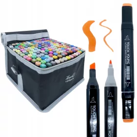    Маркери за АЛКОХОЛ 168 бр. Маркери Маркери ДВУСТРАННИ Маркери Комплект + чанта