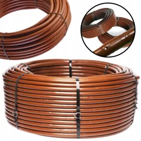   Капково напояване - Капкова линия 16 мм 100 м бронзов супер ЕФЕКТИВЕН капков маркуч