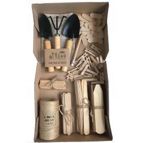   Етикети за растения - Дървена стояща табела 17 х 15 см 126 бр.