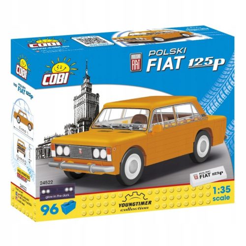  Cobi 24522 Youngtimer Fiat 125P кола 5 години + 96 елемента 17 x 4 x 14 cm
