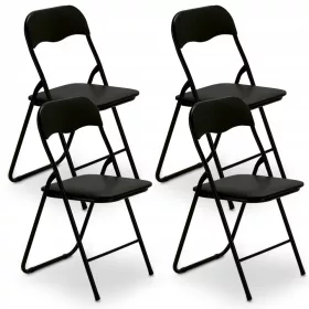   Градински стол - Градински стол Тадар, черен метал