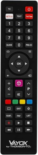  УНИВЕРСАЛНО ДИСТАНЦИОННО УПРАВЛЕНИЕ ЗА THOMSO TCL TV ВСИЧКИ МОДЕЛИ SMART NETFLIX 4K VAYOX