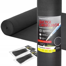   Мрежа за сенници 140g Linarem SiatkiSieci черна 1,5m x 50m