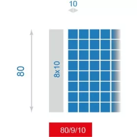   МРЕЖА ЗА ГОРСКА ОГРАДА 80/9/10 L 50MB + скоби КВАДРАТНА МРЕЖА