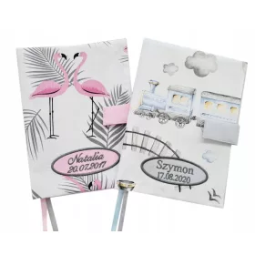    Подвързия за детска здравна книжка с бродерия