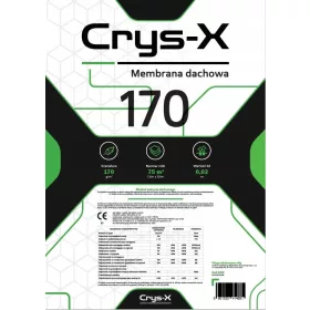 Folia paroprzepuszczalna Crys-X 50 x 1,5 x 0,3 mm 170 g/m²