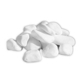   Чакъл и декоративен камък - Бели градински камъни 25 кг