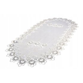   Покривка, пътека - Бяла пътека за маса 120 х 60 см