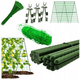   Подпора за растения - Кол Bradas, стомана с покритие, 180 см x 11 мм, 7 бр.