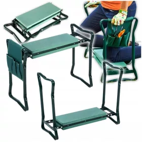   Градински стол - Градински стол GardenLine, зелен метал