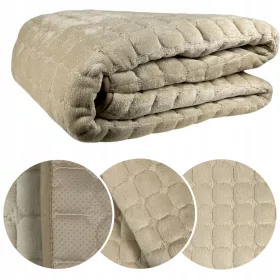   Одеяло - Полиестерно покривало 5K Home Decor 150 см x 200 см бежово