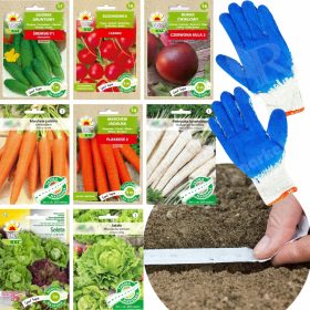    КОМПЛЕКТ 2200 СЕМЕНА 50м СЕМЕНА НА ЛЕНТА ЗЕЛЕНЧУЦИ краставица морков ЛЕНТА 8 бр