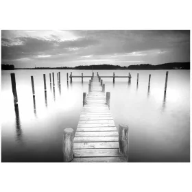   Фототапет bridge in the fog jetty lake 368 x 254 2655V8