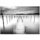 Фототапет bridge in the fog jetty lake 368 x 254 2655V8