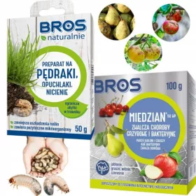    Bros Miedzian 50 WP фунгицид 100 g + Bros 1992 препарат за личинки 50 g