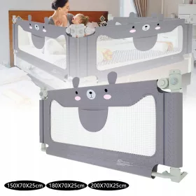    Aufun Защита срещу падане с парапети за детски легла 150см