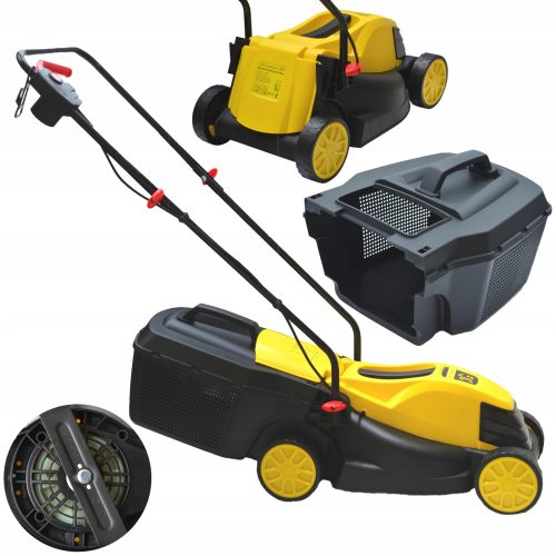  Електрическа косачка John Gardener HD Extreme 1300 W 30 л + градински удължител Geko 30 м 1 бр