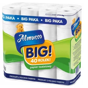   Тоалетна хартия без аромат Almusso 40 бр.