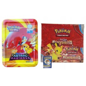    POKEMON MEGA BOX CARDS + CAN COLLECTOR ЛЕГЕНДАРЕН КОМПЛЕКТ 400 БР.