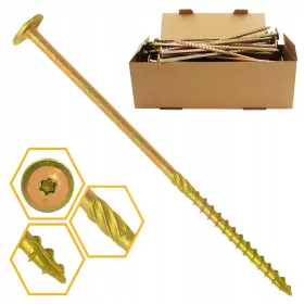   ДЪРВОДЕЛСКИ ВИНТОВЕ ЗА ДЪРВО 8x160 КОНСУВАН TORX 50 бр WCS-08160 AZMET