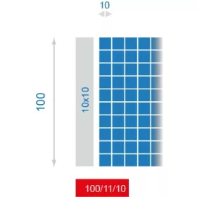   МРЕЖА ЗА ГОРСКА ОГРАДА 100/11/10 L 50MB + скоби КВАДРАТНА МРЕЖА