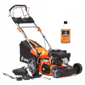    Бензинова косачка GATEC с кош, капацитет 150 cm³. кош 55 л, ширина на косене 46 см
