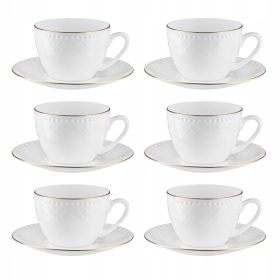   Чаши за кафе - Villa Italia ROMA GOLD порцеланова чаша 250 мл 6 бр.