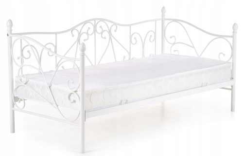  Метално единично легло Halmar Sumatra 90x200 бяло