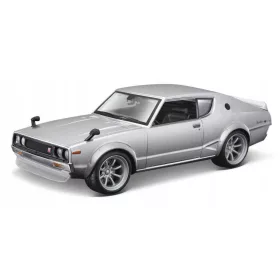    MAISTO NISSAN SKYLINE 2000GT-R KPGC110 СРЕБРИСТ 1:24 СГЛОБЯЕМ НОВ МОДЕЛ